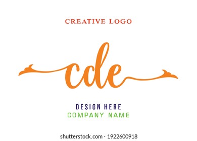 CDE lettering logo is simple, easy to understand and authoritative