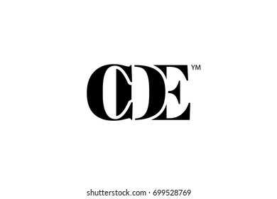 CDE Logo Branding Letter. Vector graphic design. Useful as app icon, alphabet combination, clip-art, and etc.