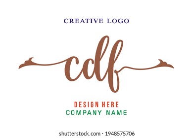 CDF lettering logo is simple, easy to understand and authoritative