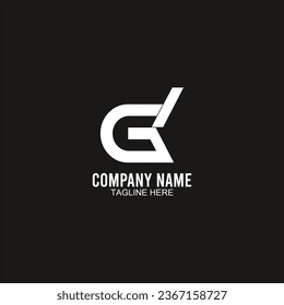 Diseño de letras de logotipo CDG