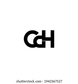 diseño original del logotipo del monograma de la letra cdh