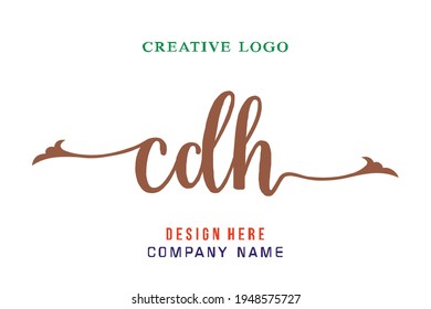CDH lettering logo is simple, easy to understand and authoritative