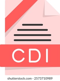 CDI Flat Style Icon Design