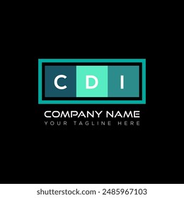 CDI letter logo design on black background. CDI creative initials letter logo concept. CDI letter design.
