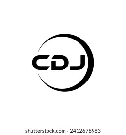 CDJ Letter Logo Design, Inspiration for a Unique Identity. Modern Elegance and Creative Design. Watermark Your Success with the Striking this Logo.