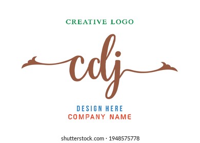CDJ lettering logo is simple, easy to understand and authoritative