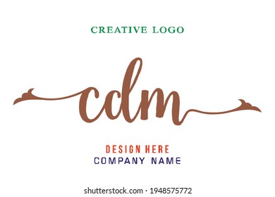 CDM lettering logo is simple, easy to understand and authoritative