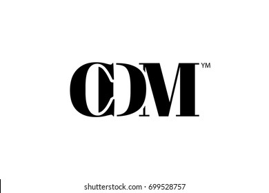 CDM Logo Branding Letter. Vector graphic design. Useful as app icon, alphabet combination, clip-art, and etc.