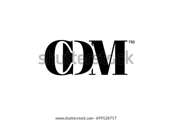 Vector De Stock Libre De Regalias Sobre Cdm Logo Branding Letter