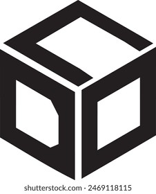 CDO Polygo Logo design, icon, symbol, vector file,