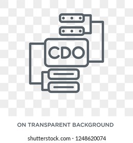 CDOs icon. CDOs design concept from CDOs collection. Simple element vector illustration on transparent background.