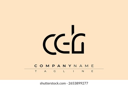 Design de letra abstrata de CDR. Design de logotipo comercial moderno com tipografia abstrata e estilo contemporâneo