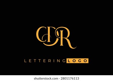 CDR Elegant Monogram Logo Design With Decorative Lettering. Elegant Monogram Logo Design with Decorative Elements and Typography