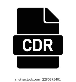 CDR File Format Icon, Vector Graphics