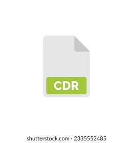 CDR file icon isolated on white background