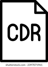 Cdr-Datei, einzelnes Vektorsymbol