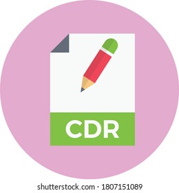 cdr file vector flat color icon 