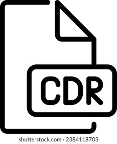 cdr-Zeilensymbol, Vektorgrafik