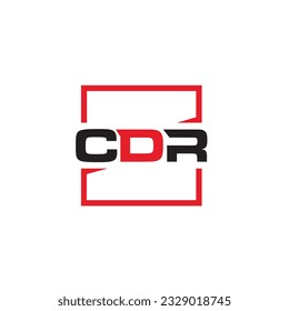 CDR on the box logo vector, can be use on all media, because made with high resolution