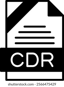 CDR Solid Style Icon Design