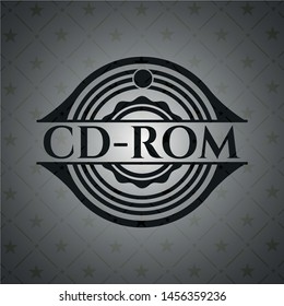 CD-ROM dark emblem. Retro. Vector Illustration. Detailed.