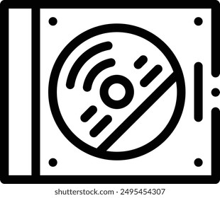 cds icon. Thin Linear Style Design Isolated On White Background