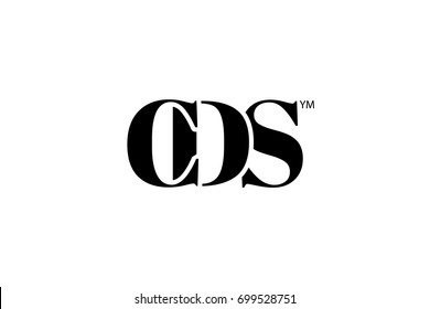 CDS Logo Branding Letter. Vector graphic design. Useful as app icon, alphabet combination, clip-art, and etc.