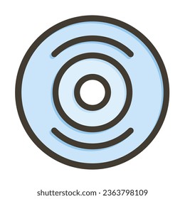 Cds Vector Thick Line Filled Colors Icon For Personal And Commercial Use.
