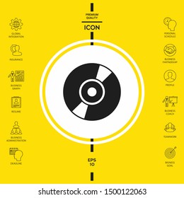 CDsymbol icon. Graphic elements for your design