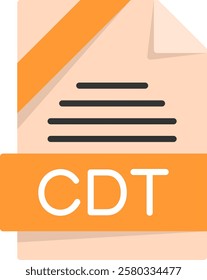 CDT Flat Style Icon Design