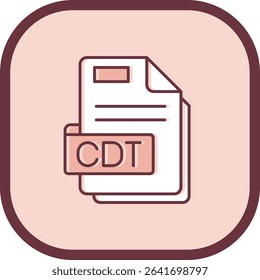 Cdt Line vector Icon Design