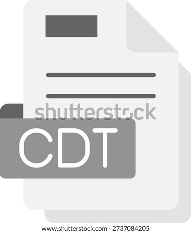 Cdt Line vector Icon Design