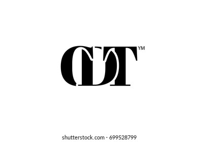 CDT Logo Branding Letter. Vector graphic design. Useful as app icon, alphabet combination, clip-art, and etc.