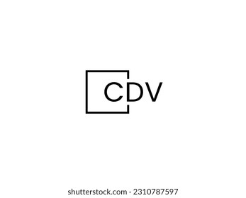 CDV Letter Initial Logo Design Vector Illustration