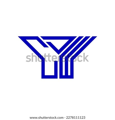 CDW letter logo creative design with vector graphic, CDW simple and modern logo.