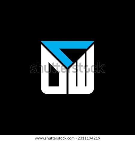 CDW letter logo creative design with vector graphic, CDW simple and modern logo. CDW luxurious alphabet design  