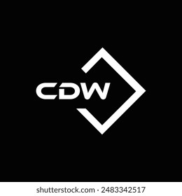 Diseño de logotipo de letra triangular CDW con forma de triángulo. Monograma de diseño de logotipo de triángulo CDW.