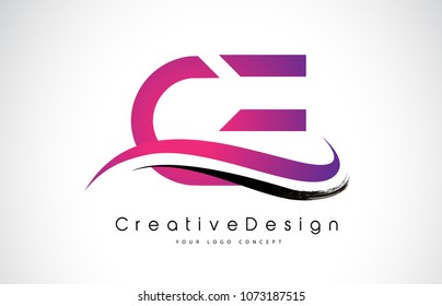 CE C E Letter Logo Design in Black Colors. Creative Modern Letters Vector Icon Logo Illustration.
