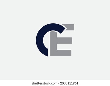 CE C E Letter Logo Design . Creative Modern Letters Vector Icon Logo Illustration.