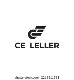 Ce c e letter logo design creative icon modern vector