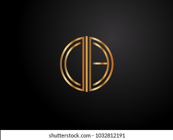 CE circle shape gold color design