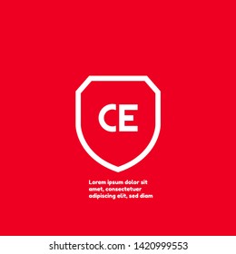 CE company linked letter logo concept. Designed for your web site design, logo, app, UI. initial logo design