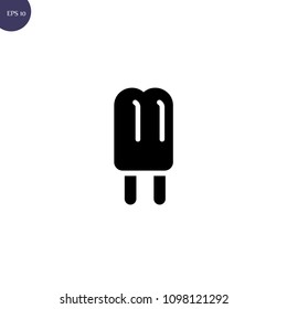 ce cream icons. Summer dessert