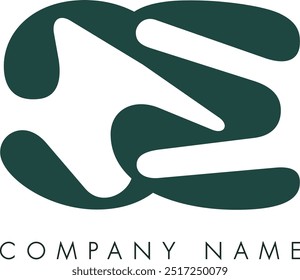 Diseño de Vector de logotipo de letra abstracta moderna creativa CE. Utilizable para su empresa o negocio e identidad de marca.