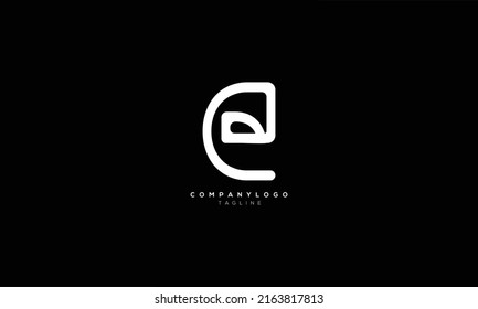 CE EC Abstract initial monogram letter alphabet logo design
