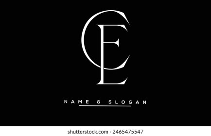 CE, EC Abstract Letters Logo Monogram