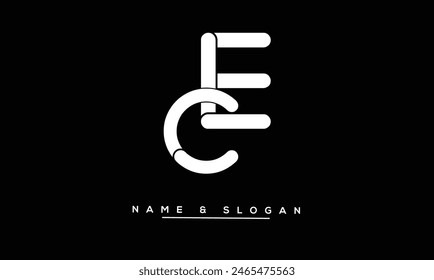 CE, EC Abstract Letters Logo Monogram