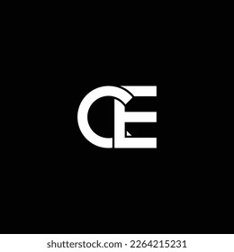 CE or EC abstract outstanding professional business awesome artistic branding company different colors illustration logo