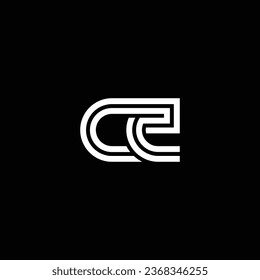 CE or EC abstract outstanding professional business awesome artistic branding company different colors illustration logo
