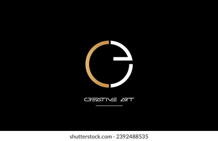 CE, EC, C, E abstract letters logo monogram